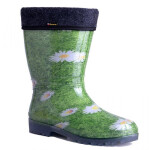 Demar Dámské zateplené holinky RAINNY LUX PRINT 0546 A kytka 39-40