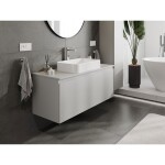 MEXEN/S - Orio koupelnová skříňka pod umyvadlo 120 cm s deskou, 1 šuplík, šedá mat 91A10-12047-1-BFC62