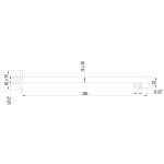 INVENA - Sprchové rameno 40cm SC-P1-031-H