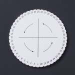 Kumihimo disk - pěnový - bílý - ∅ 150 mm - 1 ks