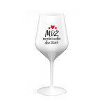 MEZINÁRODNÍ DEN ŽÍZNĚ - bílá nerozbitná sklenice na víno 470 ml