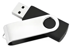 MediaRange Neutral 16GB černá, stříbrná / Flash disk / USB 2.0 / čtení 17 MB/s / zápis 6 MB/s (MR910NTRL)