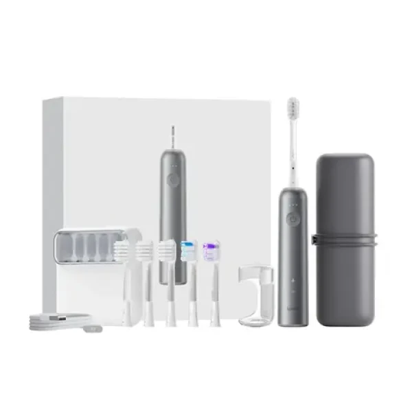 Laifen electrtic toothbrush LFTB01-A giftbox šedá / elektrický kartáček / bluetooth / 66000 kmitů (6976973856965)