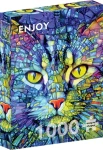 ENJOY Puzzle Fiona, kočka z vitráže
