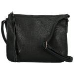 Trendy dámská koženková crossbody kabelka Maewa, černá