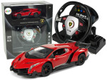 Mamido Auto na dálkové ovládání Lamborghini Veneno R/C 1:24 červené