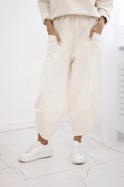 Souprava Punto Milano Winter tepláky + kalhot světle béžová UNI