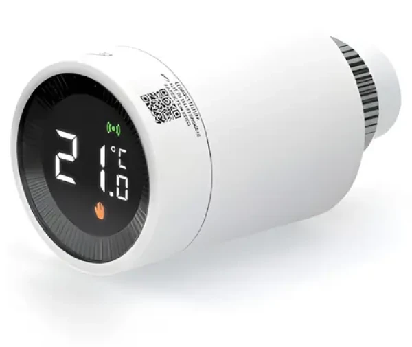 Alecto SMART-HEAT10 / Chytrá termostatická hlavice / ZigBee / aplikace Smart Life / výdrž baterie 12 měsíců (SMART-HEAT10)