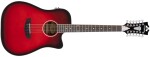 D'Angelico Premier Bowery 12 LS Black Cherry Burst