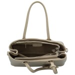 Elegantní dámská kožená kabelka do ruky Selina, taupe