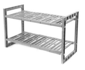 Compactor Nastavitelná polička pod umyvadlo světle šedá / 50/76 x 30 x 40cm (3370910075441)