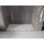 MEXEN/S - Velar L Duo posuvné sprchové dveře 170, transparent, měď kartáčovaná 871-170-003-02-65