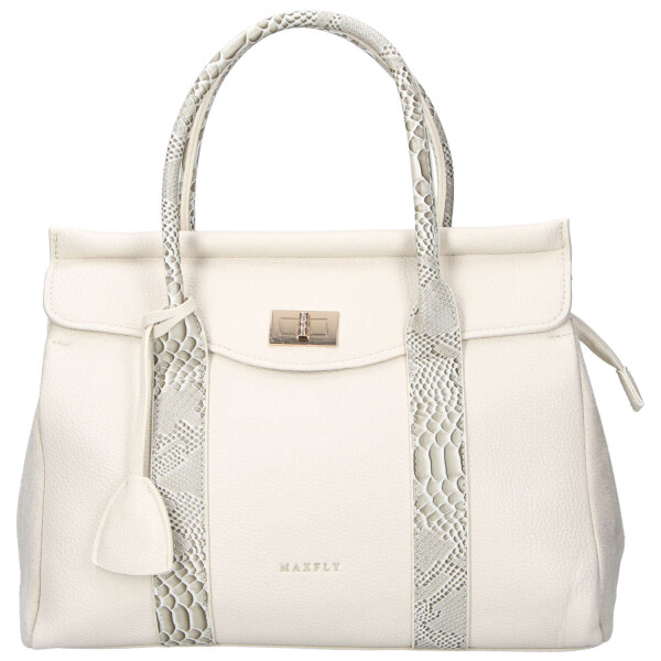 Trendy dámská koženková kabelka do ruky Camila, béžová