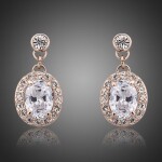 Náušnice Swarovski Elements Lorenza, Bílá/čirá