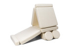 SHAPPY Dětská rozkládací pěnová pohovka SHAPPY PLAY TEDDY Barva: Soft Cream