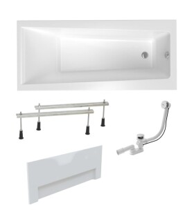 Obdélníková vana Laguna Idea Plus 170x75 cm akrylát levá i pravá SIKOID1700ANPC SIKOID1700ANPC