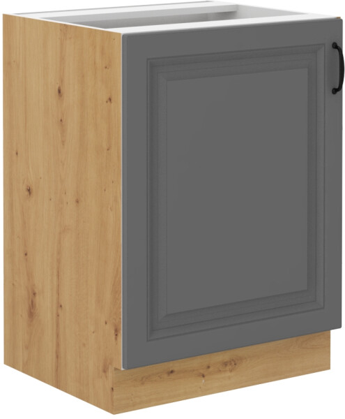 Spodní skříňka Stilo 60 D 1F BB Barva korpusu: Dub artisan, Barva dvířek: Dust Grey