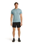 ICEBREAKER Mens Mer 125 Cool-Lite Speed SS Quarter Zip, Flint Blue (vzorek) velikost: M