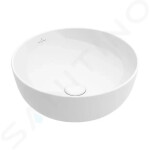 VILLEROY & BOCH - Artis Umyvadlo na desku, průměr 430 mm, CeramicPlus, Stone White 417943RW