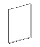 GEBERIT - Selnova Square Boční panel pro asymetrickou vanu, 460 mm, bílá 554.895.01.1