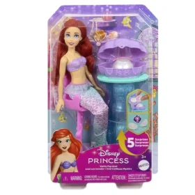 MATTEL Disney Princess panenka Ariel s toaletním stolkem