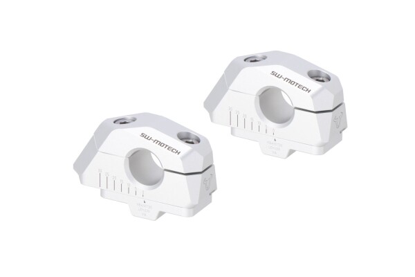 Vario zvýšení řídítek o průměru 22mm, H 25, stříbrn možné posunutí dozadu 5/10/15/20/25/30