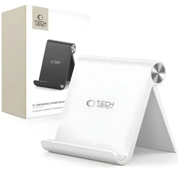 Tech-Protect Z1 bílá / Stojánek na telefon a tablet / univerzální