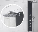 Eisl - Skleněný sprchový panel, antracit 60033 60033