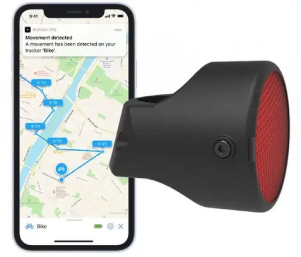 Invoxia GPS Bike Tracker 3. Gen / IoT GPS lokátor / Bluetooth / + roční předplatné na připojení k síti LoRa (IX-99967G3)