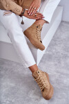 Dámské Tenisky Big Star Vysoké Zateplené Camel GG274072 37
