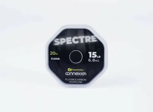 RidgeMonkey Fluorocarbon Connexion Spectre Fluorocarbon Hooklink 20m 15lb (RMT327)