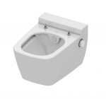 GEBERIT - Duofix Modul pro závěsné WC s tlačítkem Sigma01, lesklý chrom + Tece One - sprchovací toaleta a sedátko, Rimless, SoftClose 111.300.00.5 NT2