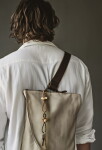Kay Bojesen Dřevěná klíčenka Monkey Silver, černá barva, dřevo