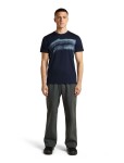 ICEBREAKER Mens Merino 150 Tech Lite SS Tee Getaway, Midnight Navy velikost: L
