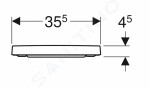 GEBERIT - Selnova Square WC sedátko, duroplast, Softclose, bílá 501.556.01.1