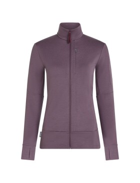 ICEBREAKER Wmns Merino 260 Quantum IV LS Zip, Grey Plum velikost: L