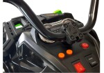 Mamido Dětská elektrická čtyřkolka s ovladačem a nafukovacími koly černá