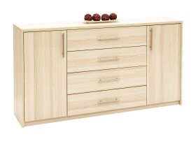 Nábytek Mikulík Komoda AURA 3 - hl. 43 cm ROZMĚR: (š/v/h) 160 x 86 x 43 cm