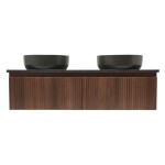 Koupelnová skříňka s žulovou deskou SAT Evolution 118x30x44,8 cm ořech mat SATEVO120NAZ SATEVO120NAZ