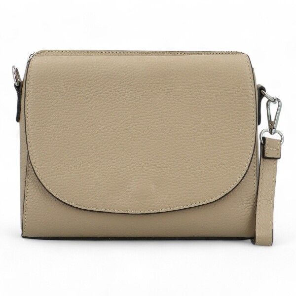 Dámská trendy kožená crossbody kabelka Eva, taupe