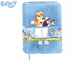 Plyšový zápisník Bluey 22 × 16 cm, 80 stran