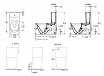 VILLEROY & BOCH - Subway 3.0 WC kombi mísa Viclean, TwistFlush, CeramicPlus, alpská bílá 4672T0R1