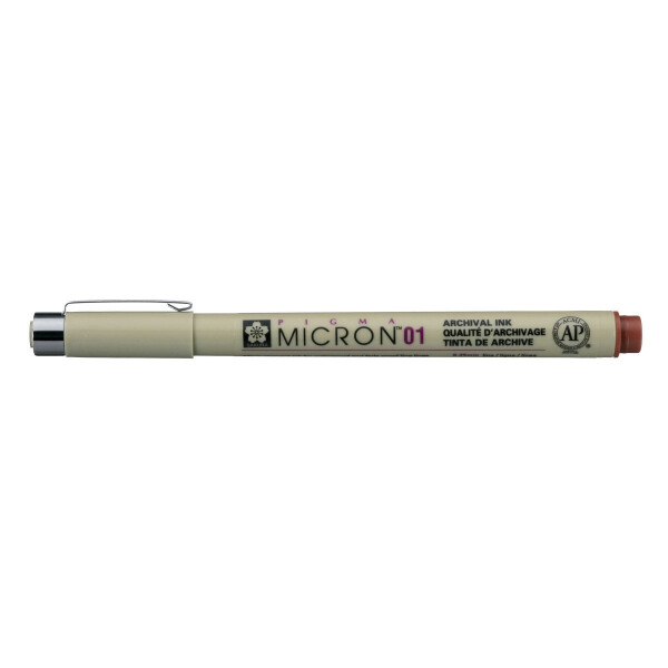 Sakura liner Pigma Micron 01 - hnědý