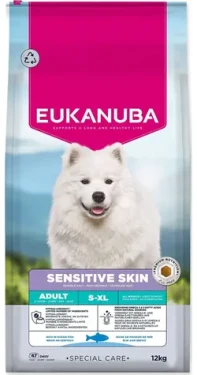Eukanuba Special Care Sensitive Skin 12kg / Granule pro psy / Citlivá kůže / Rybí receptura (174-196138)