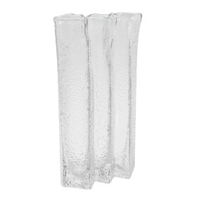 House Doctor Skleněná váza Zuri Clear 31 cm, čirá barva, sklo