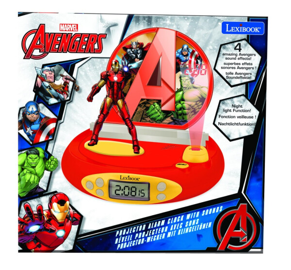 Lexibook 3D budík Avengers s projekcí času - Lexibook