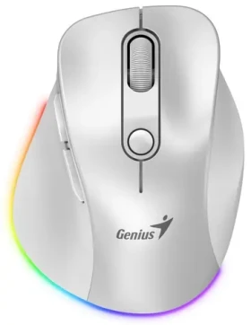 GENIUS Ergo 9000S Pro bílá / optická / 2400 dpi / bezdrátová / 6 tlačítek / RGB (31030039400)