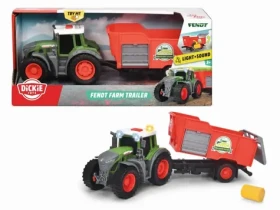 Dickie Farm Traktor Fendt s přívěsem 26cm