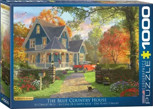 EUROGRAPHICS Puzzle Modrý venkovský dům