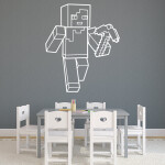 Samolepka Minecraft kuší Barva: Velikost: cm